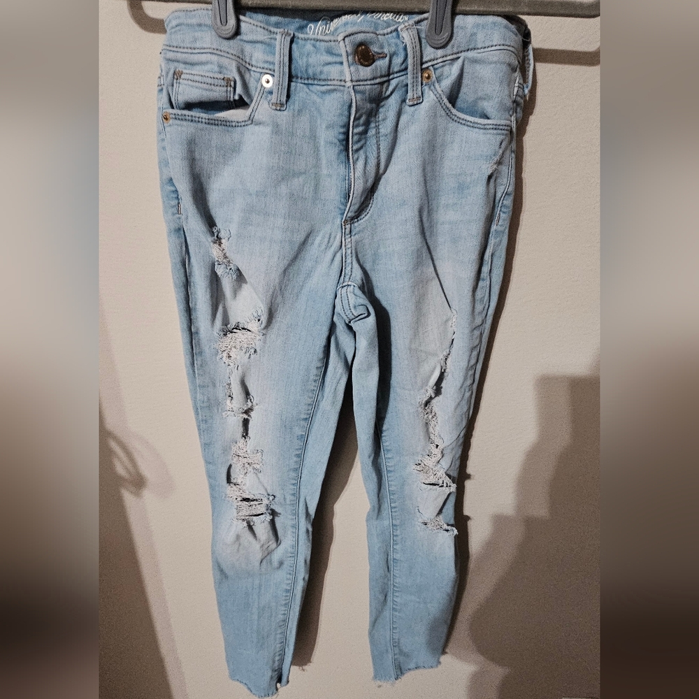 Universal Thread Light Blue Ripped Boyfriend Jeans